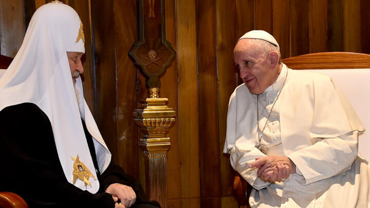 Pope and Russian patriarch urge action for Mideast Christians 